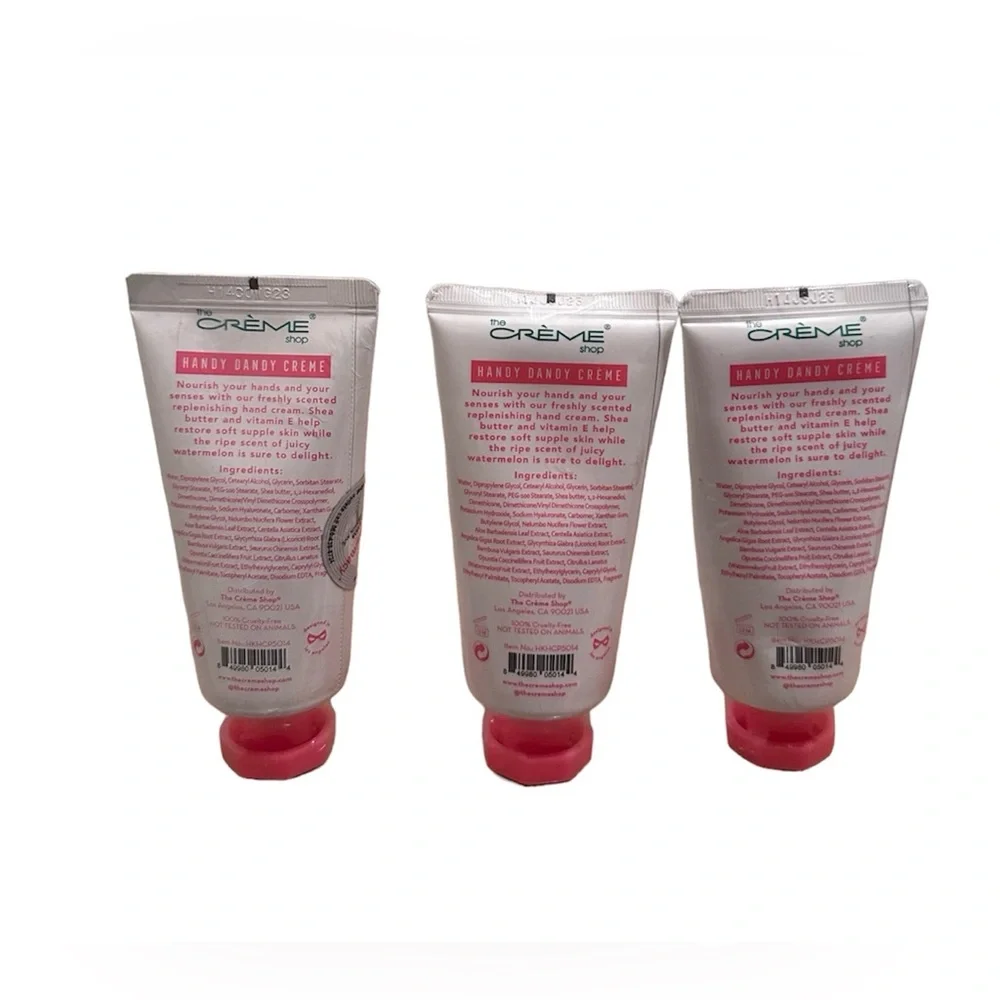 The Creme Shop Handy Dandy Creme Watermelon Hand Cream lot of 3 NEW